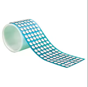 LongTai troquelado forma redonda negro blanco adhesivo impermeable protección <span class=keywords><strong>PTFE</strong></span> película membrana ventilación - Product Image 4