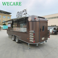 Wecare DOT Remorques de restauration mobiles pour bars extérieurs, barbecues, pizzas rapides, glaces et bubble tea, avec cuisine complète