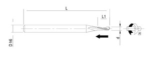 Solid Carbide Milling Cutters Positive Helix for <b>Electronic</b> PCB Boards Automotive Aerospace Microengineering <b>Electronic</b> Devices - Product Image 5
