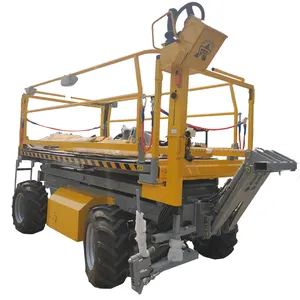 Hot selling diesel or electric apple/pear/cherries/lichi/orange picking platform fruit harvester for sale