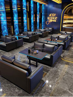 Ensemble table et chaise de bar à LED avec lumières à changement de couleur pour l'ambiance bar et discothèque à la maison