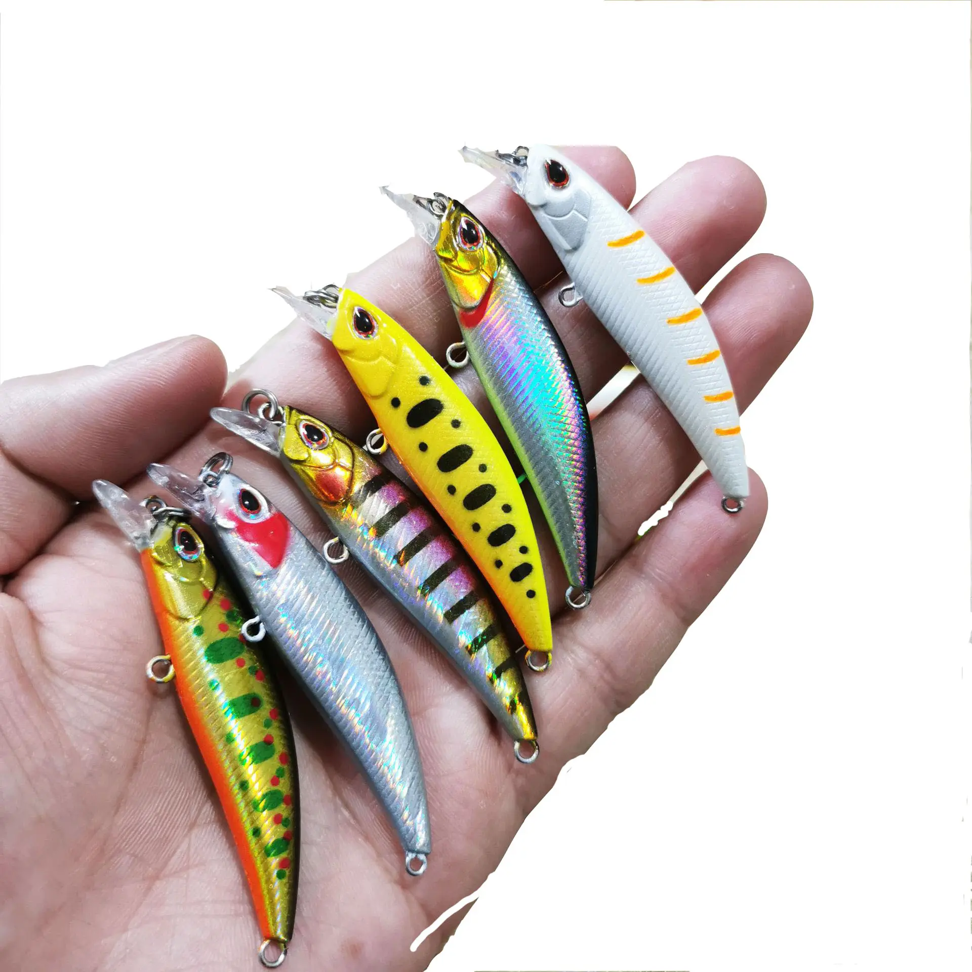 10 Color 60mm 6.5g Hard Bait Minnow Fishing Lures Tackle black sinking minnow Cheapest Fishing Lure