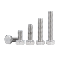 Vis hexagonale DIN933 A2 70 en acier inoxydable entièrement filetée pour fixation de machine CNC, assemblage de pince de fixation, quincaillerie, kit de pièces industrielles