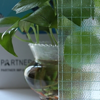 Vidrio de Seguridad con Patrón de Alambre Nashiji Transparente para Uso Industrial, Resistente al Fuego, para Ventanas y Puertas de Dormitorios, Hoteles, Casas y Pasillos