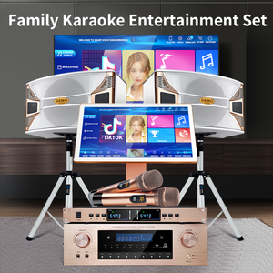 Professionnel QTV Bon Blanc Amplificateur Haut-Parleur Home Cinéma Smart Karaoké Ensemble Professionnel Karaoké Machine Commande - Product Image 4