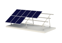 Rail en aluminium Toit plat Panneaux de montage solaire Structure de support