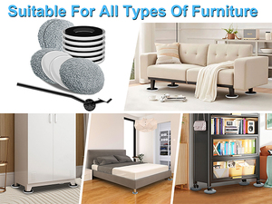 Deslizadores de Plástico Resistentes para Patas de Muebles, 4 Pulgadas, Almohadillas para Mover Muebles sobre Alfombras - Product Image 4