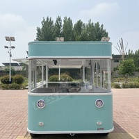 Prix bon marché Mini remorque mobile de chariot de restauration rapide de crème glacée de HotDog de rue avec des roues petit camion de nourriture à vendre aux États-Unis