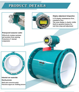 4-20mA水流計デジタル流体32mm Ss316l Ss304 Rs485 Rs232パルスフランジ電磁流量計 - Product Image 3