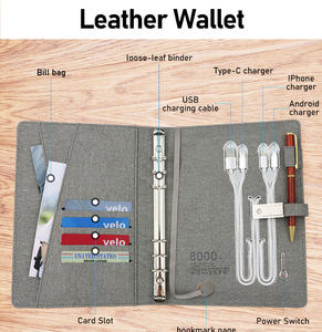 Bloc-notes Power Bank, carnet <span class=keywords><strong>de</strong></span> notes Souvenir, carnet <span class=keywords><strong>de</strong></span> notes avec Power Bank et clé Usb, <span class=keywords><strong>cadeau</strong></span> d'affaires créatif - Product Image 5