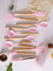 Wholesale Kitchen <b>Tool</b> Set 2025New Style 19 Pieces Kitchenware Black Green Gray Cooking <b>Tools</b> <b>Silicone</b> Utensils - Product Image 6