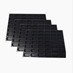 Moules à pain en silicone pour sandwich de bébé Moules à pain pour hot-dog Feuilles Eclair Plateaux de boulangerie antiadhésifs Demi-sous rouleau Feuilles de cuisson 15 grottes - Product Image 1