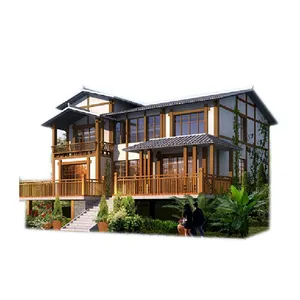 OEM Manufacture Supplier Wholesale Villa Of Light Steel Prefab Villa Design Light Steel Villa House For Sale