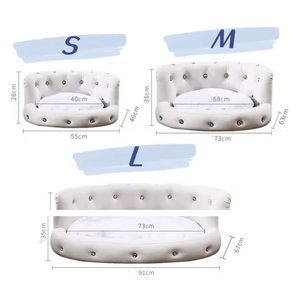 Custom High Quality Washable Thick Luxury Rivet Design <b>Dog</b> <b>Bed</b> Pet <b>Dog</b> <b>Sofa</b> <b>Bed</b> For <b>Large</b> <b>Dogs</b> - Product Image 5