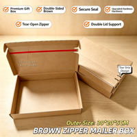 Boîte d'emballage de transport et de colisage en carton ondulé de luxe en papier kraft, personnalisable avec logo, pour le recyclage et le traitement postal