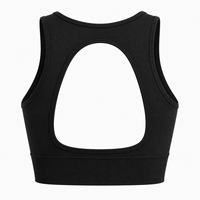 Soutien-gorge de sport pour femme à maintien élevé, dos ouvert, avec bande de maintien large et extensible, idéal pour la course, la gym, l'entraînement et les exercices à fort impact
