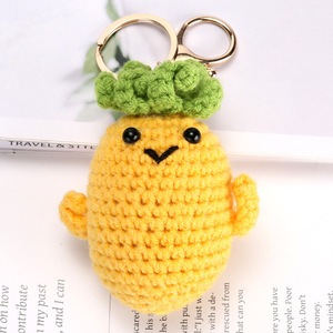 Divertidos Llaveros de Ganchillo con Expresiones de Verduras y Frutas, Muñecos de Comida, Maíz, Aguacate, Piña, Muñecos de Ganchillo Amigurumi, Juguetes de Hilo - Product Image 6