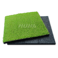 Césped Artificial en Oferta, Baldosas de Caucho para Gimnasio, Alfombra Antivibración, Tapete para Piso con Absorción de Impactos, Césped para Jardín