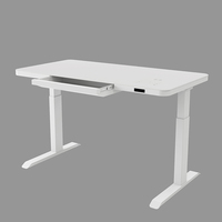 Bureau assis-debout électrique réglable en hauteur pour télétravail, ergonomique et intelligent