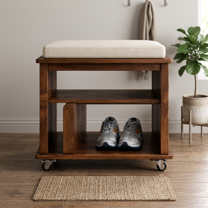 Claremont Shoe <b>Bench</b> in minimalist style, perfect for apartments, offers sleek <b>storage</b> with 508 x 430 x 544 dimensions - Product Image 2