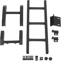 Marchepied latéral de luxe en aluminium noir pour hayon de voiture, sans perçage, compatible Suzuki Jimny 2019-2022+, capacité de 125 kg, porte-bagages
