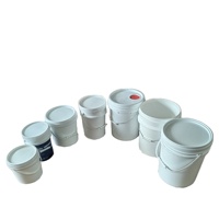 Approvisionnement d'usine Seau 20L avec poignée Réservoir d'eau en plastique carré et cylindrique écologique Grand seau de 5 gallons de qualité alimentaire
