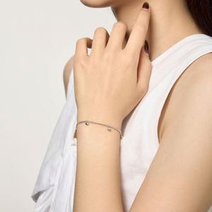 Dylam Fashion - Joyería Fina para Mujer, Pulseras de Plata 925 con Cuentas y Colgante de Círculos Múltiples para Uso Diario y Vestir - Product Image 3