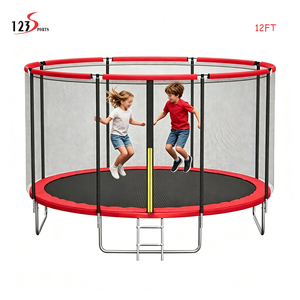 <span class=keywords><strong>Trampoline</strong></span> de jardin 14FT pour enfants, coloré, avec <span class=keywords><strong>filet</strong></span> de sécurité en PP et échelle en acier – Prix de gros - Product Image 4