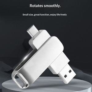 Clé USB rotative en métal 2 To, double usage USB 2.0/3.0/Type-C, qualité sonore sans perte 64 Go pour voiture - Product Image 3