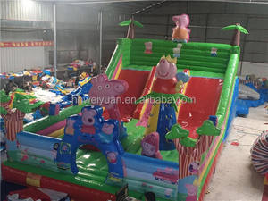 Castillo hinchable <span class=keywords><strong>casa</strong></span> hinchable con tobogán Peppa's Joyful Party Slide Commercial Factory Supply - Product Image 2