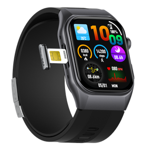 Maßgefertigte 4G LTE GS500 TI AFE4950 Sensor EKG PPG SOS-Notruf Temperaturüberwachung Luftpumpe BT Smartwatch - Product Image 2