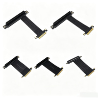 Kabel ekstensi PCI-E 16X ke PCI-E 4X/8X kustom konduktor tembaga kelas industri dengan G-KARVE isolasi PVC DR2361
