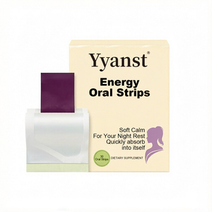 Bandes buccales dissolvables à base de plantes, 30 bandes, en boîte en papier, motif Crème Ponytail Lady Silhouette, OEM personnalisé, marque privée - Product Image 1