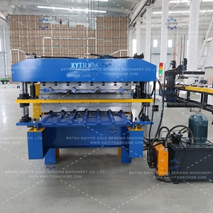 Machine de pressage de <span class=keywords><strong>tuiles</strong></span> à double couche à prix d'usine - Contrôlée par PLC, Économe en énergie, Moteur durable - Product Image 4