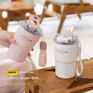 Unisex 304 Stainless Steel Vacuum <b>Insulated</b> Portable Large Capacity 900ml Student Water <b>Lid</b> Travel Party Modern Classic Design - Product Image 4