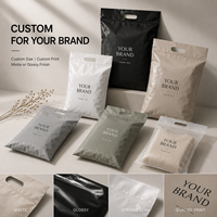 Sacs d'expédition personnalisés avec poignée, imperméables, auto-adhésifs, pour l'emballage d'expédition e-commerce, pour la livraison de commandes de vêtements Shopify.