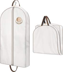 Cotton Hanging <strong>Breathable</strong> Suit Cover Luxury Hanging Clothes Storage Foldable Coat Covers <strong>Garment</strong> <strong>Bags</strong> for Closet - Product Image 1