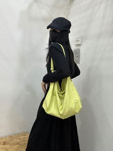 Bolsa de Compras Geométrica de Lona de Algodón Personalizada, Bolsa de Mano con Diseño de Rejilla, Bolsos de Hombro de Gran Capacidad para Viaje - Product Image 5