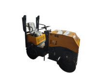 Compacteur de chaussée léger à double tambour, mini-rouleau compresseur routier compact JQ pour travaux de pavage à petite échelle