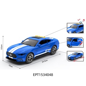 Trẻ Em Nhựa Diecast Mô Hình Đẩy Và Đi Xe Đồ Chơi 1:18 Quy Mô Quán TÍNH-Powered Xe Thể Thao Với Đèn Và Âm Thanh Cho Bé Trai - Product Image 5