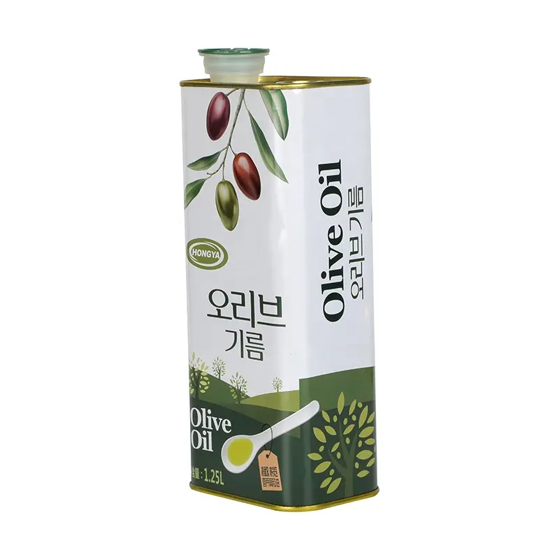 Food Grade Certificated Oil Tin Cans Suppliers Oil Tin Can Premium Colorful Aluminium Tin Can for Olive Oil