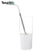 Tumbler Kaca 34oz 800ml dengan Tutup Bambu dan Sedotan, Aman untuk Microwave dan Mesin Cuci Piring, Unisex, Cocok untuk Pesta, Tahan Air Panas