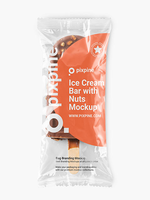 Emballage de barre de crème glacée au chocolat imprimé sur mesure en usine, emballage en plastique, film laminé, emballage de sucette glacée