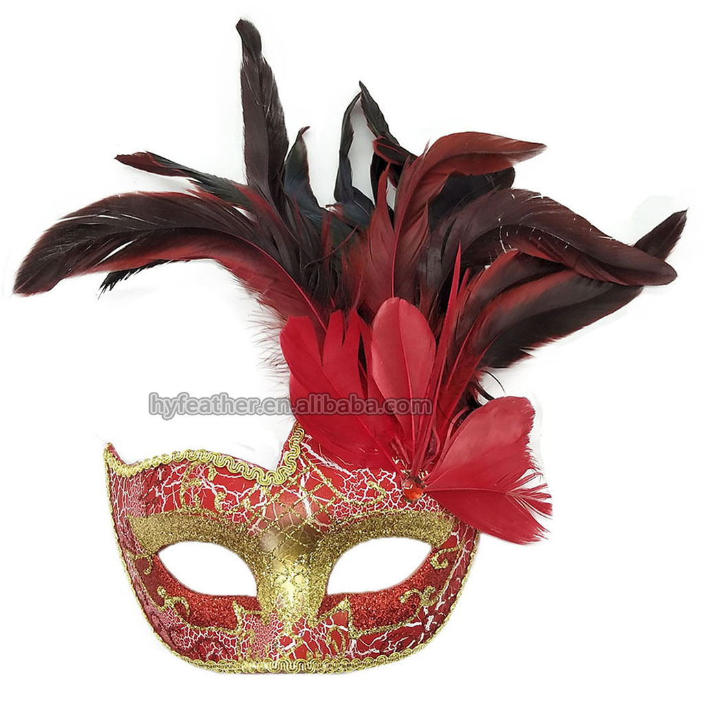 1  Rooster mask red