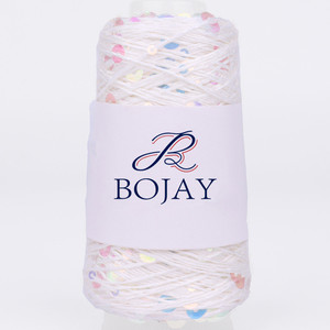 Bojay Nouveau 50g Petit Ballon de <span class=keywords><strong>160</strong></span> Mètres de Long pour Tricot à la Main et Crochet, Fil 100% Coton avec Paillettes 3MM+6MM - Product Image 5