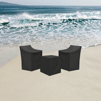 Housse de mobilier d'extérieur imperméable 100% polyester lavable en machine Woqi, protection UV, imperméable, pour fauteuil et chaise de plage