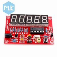MLK Kits DIY Oscillateur à Cristal 1Hz-50MHz, Fréquencemètre Numérique LED, Testeur de Fréquence Numérique
