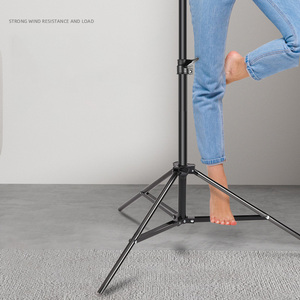 2.1M Studio Camera Fotografie Laboratoriuminstrument S Testapparatuur Vogeltelescoop Projector Aluminium Metalen Stand Statief