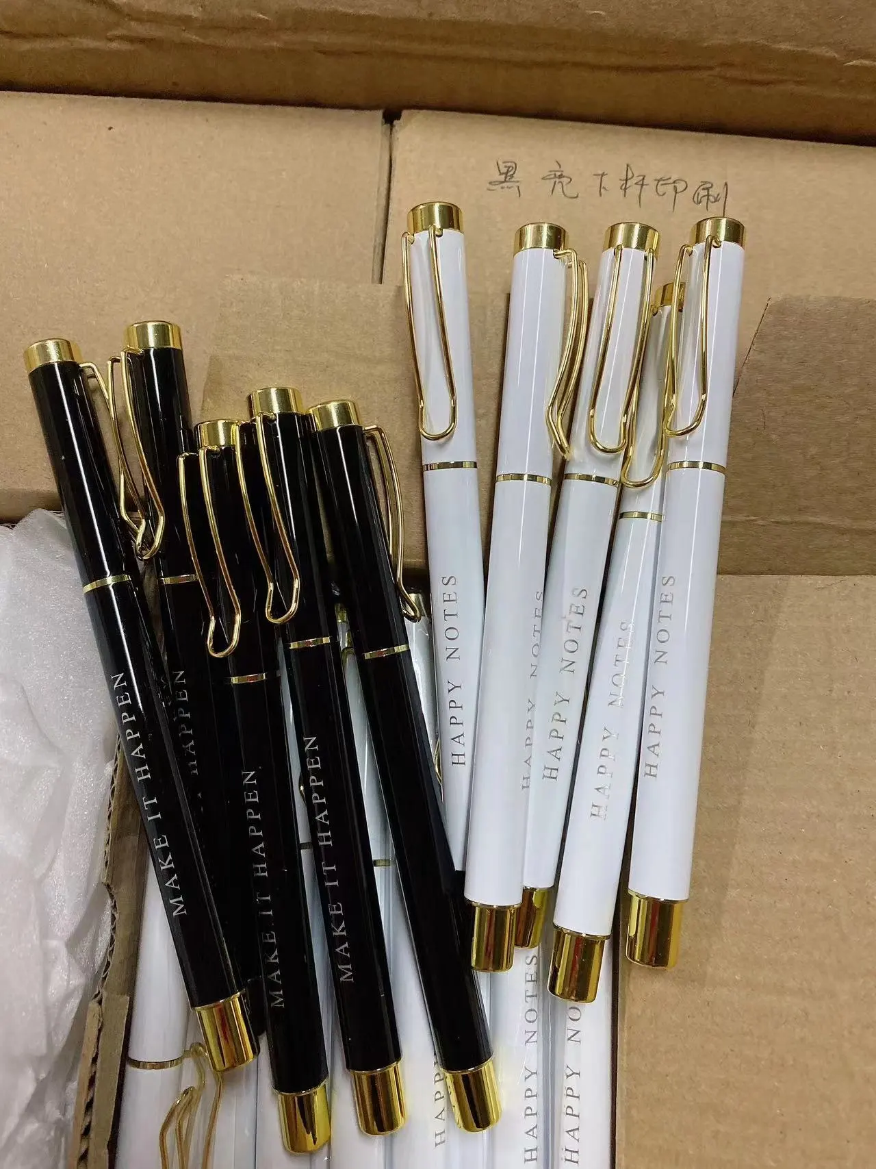 Set di penne regalo ispiratrici con penna a sfera in metallo da ufficio con logo personalizzato a colori per le donne