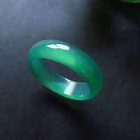 Bague en cristal d'agate blanche naturelle, bagues en pierre précieuse d'agate verte jaune noire de cornaline teintée authentique pour bijoux unisexes
